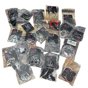 Paparazzi Fashion Costume Jewelry Assorted Earrings Hoops Dangle Boho Set Of 20
